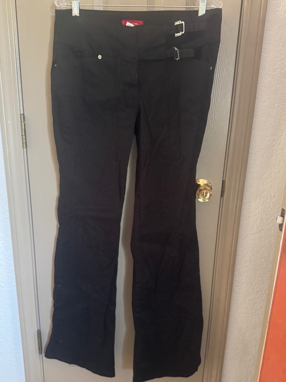 Liquid X tall black cotton pants Sz 15 with 35.5" inseam